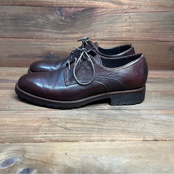Johnston & Murphy Other - Johnston & Murphy Leather Brown Dress Shoes Lace-Up MADE IN ITALY Men’s 9.5M